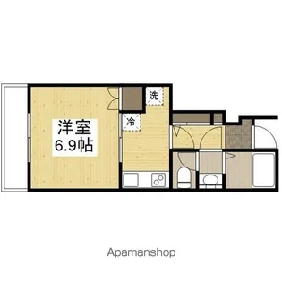ピース北河原町A【101号室】の間取り