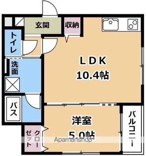 ウォグノォつきのわ【2階】の間取り