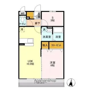 SYMPHONY B【3階】の間取り