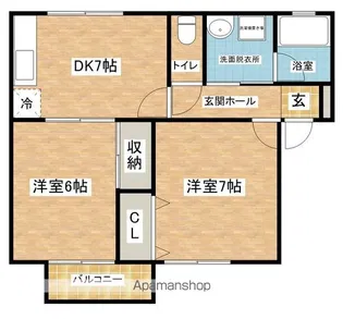 パティール・FK【101号室】の間取り
