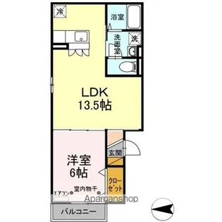 プレミール カメゾン【2階】の間取り