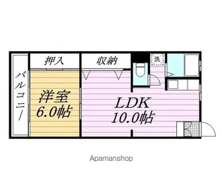 マンション高橋【4階】の間取り