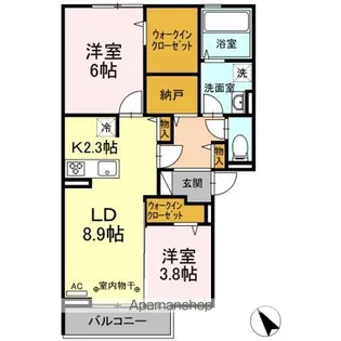 K&C【2階】の間取り