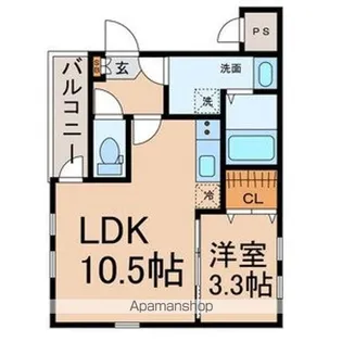 MILLE GRAINES【2階】の間取り