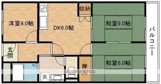 エステートハイツ【3階】の間取り