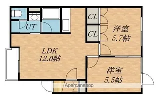 ハイツ210 1号館【103号室】の間取り