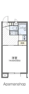 レオパレス渓ーせせらぎー【1階】の間取り