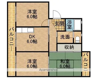 アーバンライフ茶町【1階】の間取り