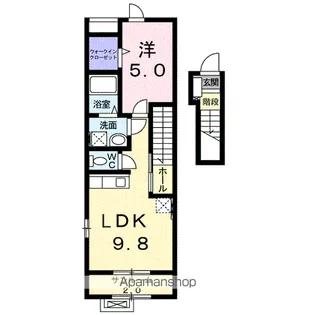 ハイム ダイ Ⅳ【2階】の間取り
