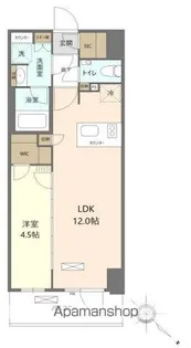 デュオステージ関内Ⅱ【7階】の間取り