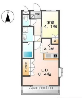ミストラル【2階】の間取り