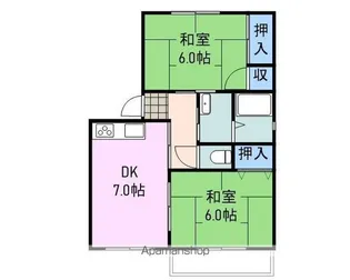 ユウハイツOZ【202号室】の間取り