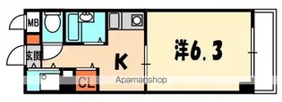 ヴァン・ベェール【3階】の間取り