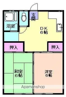 コーポ南【201号室】の間取り