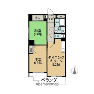 本町VILLA【402号室】の間取り