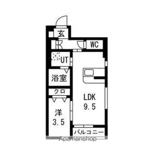 PIA蒲町Ⅱ(ピアカバノマチ)【1階】の間取り