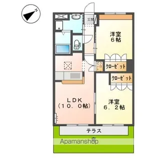 アルフィスタ トレ【1階】の間取り
