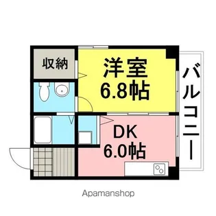 コスモハイツ【204号室】の間取り