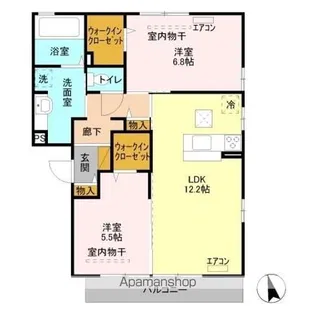 プリスカーサ【2階】の間取り