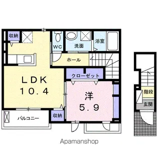 ノーベルメゾン セドレ【2階】の間取り
