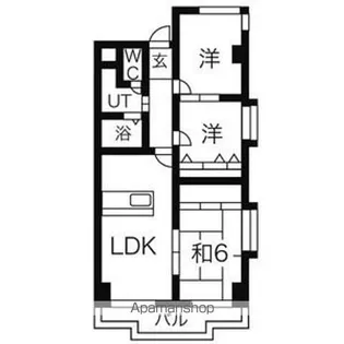 サンケンユーム【1階】の間取り