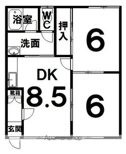 メゾンあすか【2階】の間取り