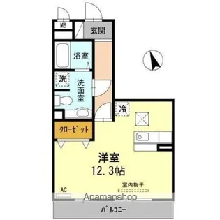 ノール リヴィエール ドゥ【1階】の間取り