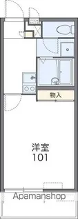 1Kの間取り画像