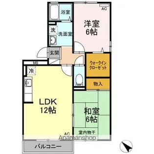 ファミール三軒屋 B棟【3階】の間取り