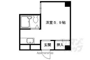 コーポ千尋【407号室】の間取り