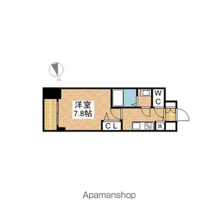 プレサンスジェネ千種内山【6階】の間取り