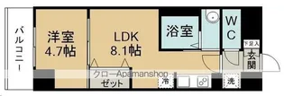 アスコットあすと長町【5階】の間取り