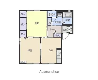 アーバンハイツ中央C【201号室】の間取り