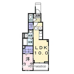 ヒカルサ大宮中川【1階】の間取り