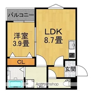 LE COCON 四日市Ⅹ【2階】の間取り