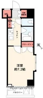 パレステュディオ新宿パークサイド【6階】の間取り