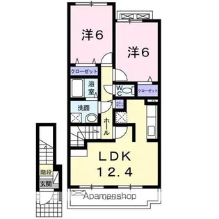 カレントB【2階】の間取り