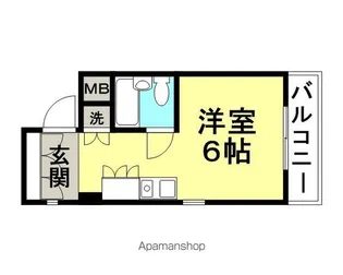 キューブ塚口【3階】の間取り
