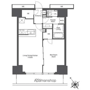 東京ポートシティ竹芝レジデンスタワー【16階】の間取り