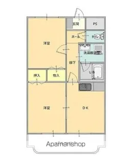 リバティヒル大和【305号室】の間取り