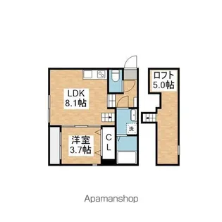 ノブレス・ルミエ【101号室号室】の間取り