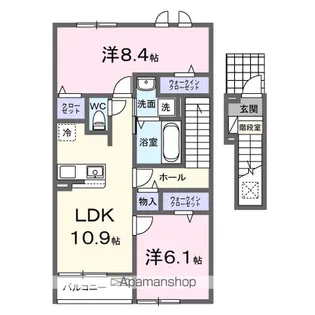 JO TOWN Ⅲ【2階】の間取り
