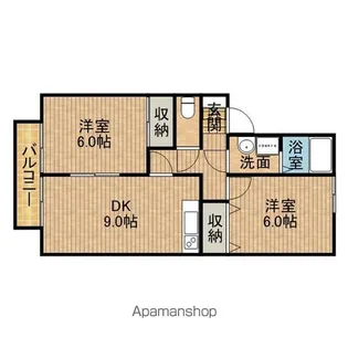ブリスベント【1階】の間取り