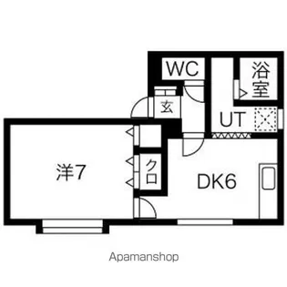 サニーパークサイド【201号室】の間取り