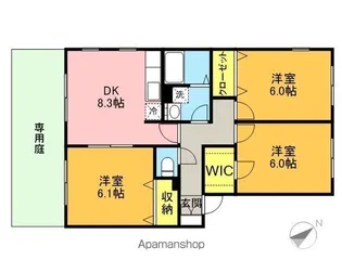 プログレス緑丘【弐102号室】の間取り