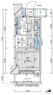 メインステージ横濱阪東橋【4階】の間取り