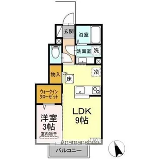 リジエールアサカ【1階】の間取り