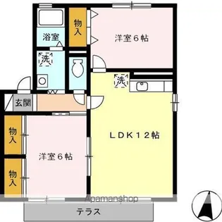 エストハウス C【1階】の間取り