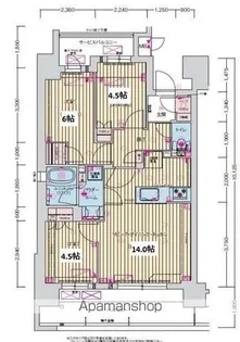 プレサンス名駅南ブリエ【3階】の間取り