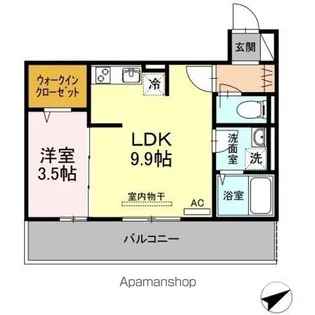 門司コートヤード【303号室】の間取り